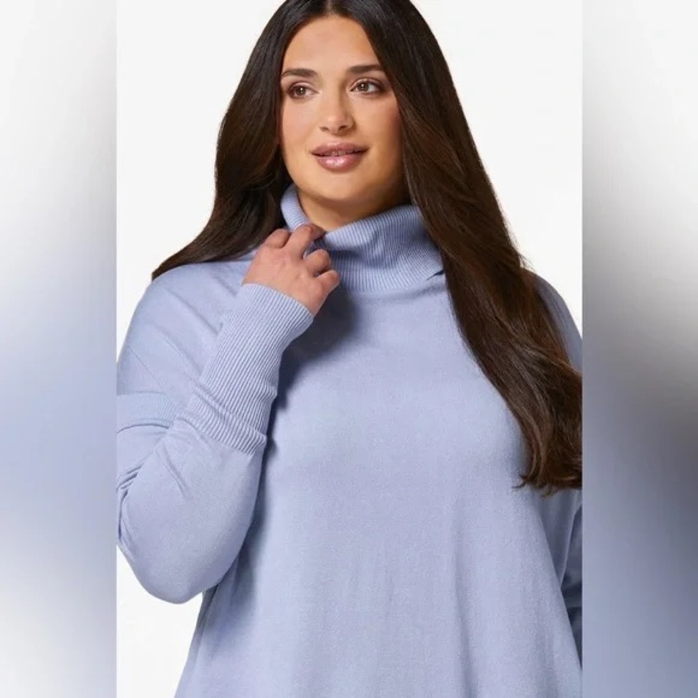 PLUS SIZE MOCK NECK TUNIC SWEATER EVENTIDE VARIOUS SIZES AVAILABLE